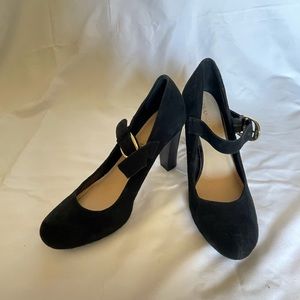 ❤️ FRANCO SARTO Mary Jane Block Heels Black - Size 10